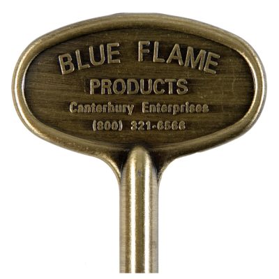 Dante Blue Flame Fireplace Chrome 12" Gas Valve Key for 1/4"  5/16" Stem New 